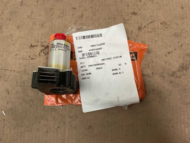 Globe motors Centrifugal fan