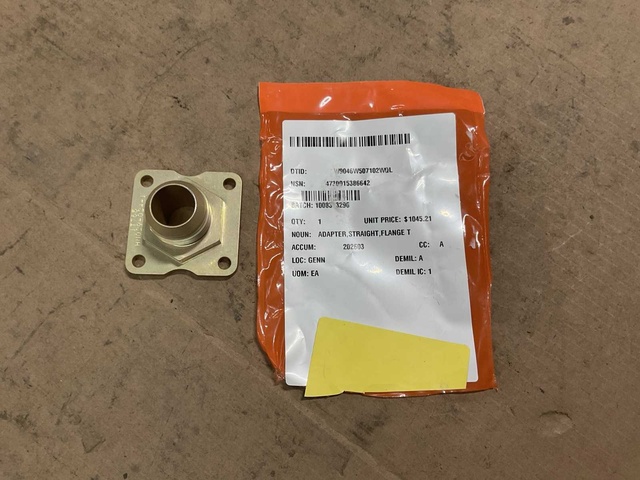 Flange straight adapter